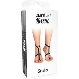 Чокер на 2 ніжки Art of Sex - Stelia, колір Чорний - мініатюра 2