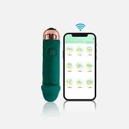 Смарт-вібратор кліторальний Love Spouse з силікону для жінок 88мм зелений