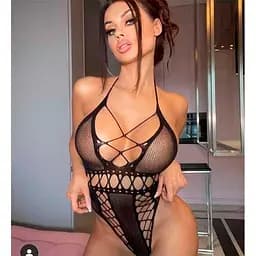Боді відверте з відкритою спинкою XS/S/M Чорний K000515 - мініатюра 3