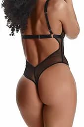 Боді Demoniq LadyX Mireia XL чорний - мініатюра 4