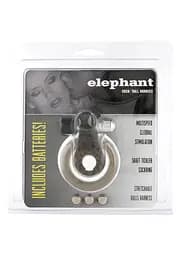 Ерекційне кільце з вібрацією Cock Ball Ring Elephant (чорний) - мініатюра 3