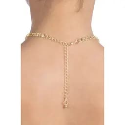 Кольє зі стразами Bijoux Pour Toi - Audrey Gold - мініатюра 2