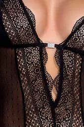 Корсет та стрінги Casmir Clarisse XXL/XXX (чорний) - мініатюра 3