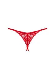 Трусики-стрінги Obsessive Ingridia XL/2XL червоний - мініатюра 8