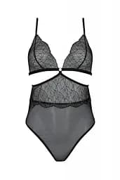 Боді Passion Amberly Body 4XL/5black асиметричний крій мереживний ліф золота нитка 4XL/5XL - мініатюра 3