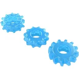 Набор эрекционных колец Lovetoy Lumino Play 3 шт. голубой