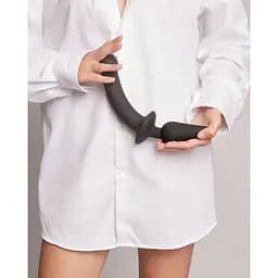 Анальна пробка з дилдо 2 в 1 Strap-On-Me Switch Plug-In Dildo Black XXL діаметр 5.2/3.9 см - мініатюра 6