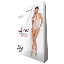 Бодістокінг з декольте Passion BS088 white імітація корсетного шнурівки One size - мініатюра 5