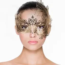 Маска на очі EasyToys Metal Mask Gold золотий - мініатюра 2