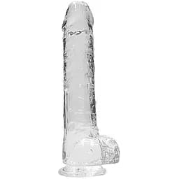 Фаллоимитатор Realrock Crystal Clear 9" 22 см прозрачный