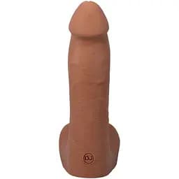 Фалоімітатор Doc Johnson The Realistic Cock ULTRASKYN 7 Inch with Balls Caramel - мініатюра 3
