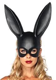 Маска зайчик -MASQUERADE RABBIT MASK BLACK SCALA 30-88008-O/S-BLACK 98947