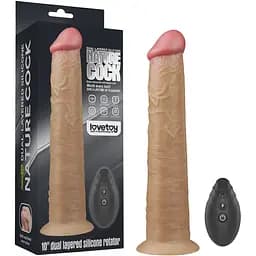 Реалистичный вибратор Lovetoy Nature Cock 26 см телесный