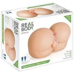 Мастурбатор-попка Real Body — Nice Ass, два входа: вагина и попка