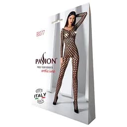 Бодістокінг з великою сіткою Passion BS077 black One size - мініатюра 7