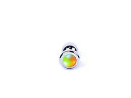 Анальна пробка - Jewellery Silver Plug Disco Flashlight - мініатюра 5