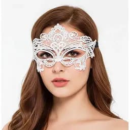 Маска на очі еротична біла One size (K0072-2)