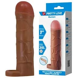 Насадка на пеніс Pretty Love Bunion 16.5 см (коричневий) - мініатюра 9