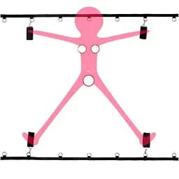 Комплект для фіксації Dreamtoys Blaze Bed Restraint BDSM-бондаж для ліжка Чорний K000280 - мініатюра 2
