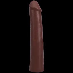 Фалоімітатор Doc Johnson The Realistic Cock ULTRASKYN 9 Inch, шоколадний - мініатюра 3