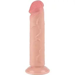 Фалоімітатор Lovetoy Sliding Skin Dual Layer Dong 8" 20 см тілесний