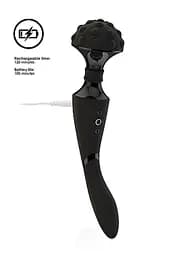 Вібромасажер Vive Shiatsu Bendable Massager Wand 28.6 см (чорний) - мініатюра 5