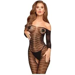 Бодістокінг із довгими рукавами Penthouse - Dreamy Diva Black S/M/L