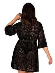 Пеньюар Obsessive Jagueria 6XL/7XL чорний - мініатюра 2