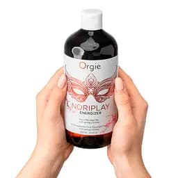 Гель для NURU-масажу Orgie - Noriplay Energizer (500 мл), екстракт гінкго білоба, захисне простирадло Orgie SX1527 101151 - мініатюра 4