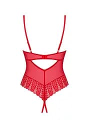 Боді Obsessive Ingridia XL/2XL червоний - мініатюра 6