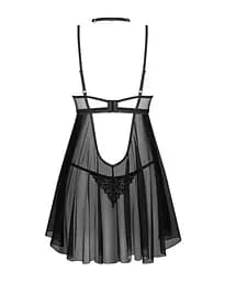 Комплект білизни Obsessive Donarella XL/2XL чорний - мініатюра 7