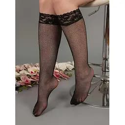 Довгі гольфи в сітку One size Чорний K0466-1