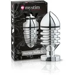 Металева анальна пробка Mystim Hector Helix S для електростимулятора діаметр 4 см - мініатюра 4
