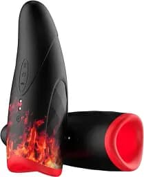 Мастурбатор-тренажер I'MCUM Volcano Trainer с подогревом Черный (IM-FJB218)