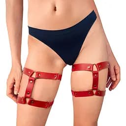 Гартери на ногу із натуральної шкіри Art of Sex - Kristina Leg Garters (2 шт.)