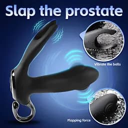 Стимулятор простати B - Series Cute Dual Tapping Anal, 10.1 см (чорний) - мініатюра 12