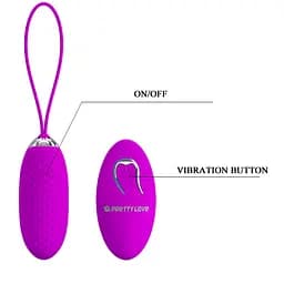 Віброяйце Pretty Love Joannna Vibrating Egg Purple - мініатюра 6
