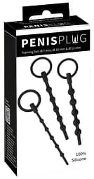 Стимулятор уретри Penisplug Training Set, 3 шт (чорний) - мініатюра 8