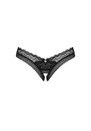 Стрінги з відкритим доступом Obsessive Medilla XL/2XL чорний - мініатюра 5