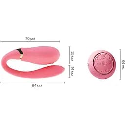 Смарт-вібратор для пар Zalo Fanfan set Rouge Pink пульт ДУ - мініатюра 3