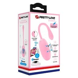 Віброяйце Pretty Love Doreen Electric Shock Egg Light Pink (App) - мініатюра 8