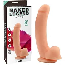 Фалоімітатор Chisa Naked Legend Boss 20.3 см тілесний