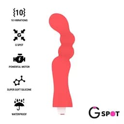 Вібратор для точки G GOHAN, колір: помаранчевий G-SPOT (Іспанія) G-SPOT GS907433 103082 - мініатюра 2