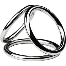 Потрійне ерекційне кільце Sinner Gear Unbendable Triad Chamber Metal Cock and Ball Ring Large