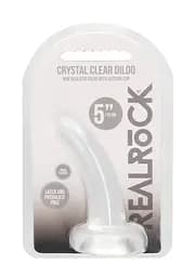 Фалоімітатор - Realrock Dildo 4,5" Transparent - мініатюра 1