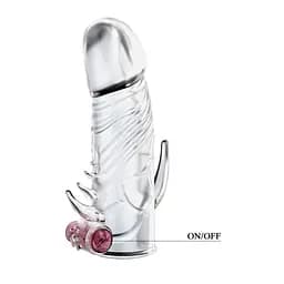 Насадка на пеніс із вібрацією Baile Penis Sleeve Vibrating Baile BI-010045Z-2 99118 - мініатюра 3