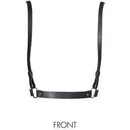 Портупея Bijoux Indiscrets MAZE - X Harness Black, экокожа