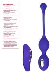 Вагінальні кульки CalExotics E-stim Dual Kegel Exerciser, 19.7 см, фіолетовий - мініатюра 9
