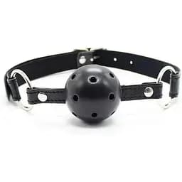 Кляп Mouth Ball для BDSM гри Чорний K0452-2