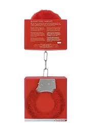Наручники Beginners Handcuffs Furry - Red Ouch! 36-OU002RED 101708 - мініатюра 3